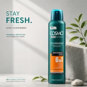 COSMO MEN ADVANCED INVISiBLE DRY ANTI-PERSPIRANT DEODORANT SPRAY 250ML