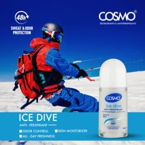 ICE DIVE QUICK DRY ANTI-PERSPIRANT DEODORANT ROLL ON 60ML