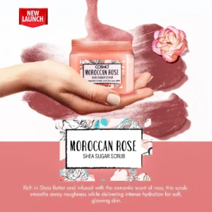 BODY SHEA SUGAR SCRUB MOROCCON ROSE 450G