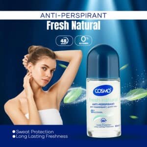 FRESH NATURAL NO ALCOHOL ANTI-PERSPIRANT DEODORANT ROLL ON 60ML
