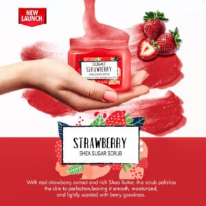 BODY SHEA SUGAR SCRUB STRAWBERRY 450G