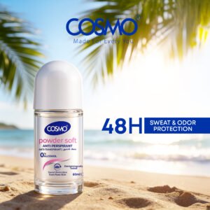 POWDER SOFT NO ALCOHOL ANTI-PERSPIRANT DEODORANT ROLL ON 60ML
